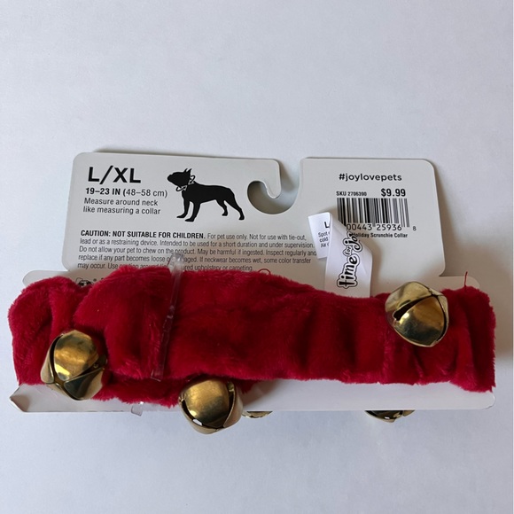 New Dog Ear Muffs & Dog Bell Collar ~ Large Dog Christmas Collar - Picture 5 of 5
